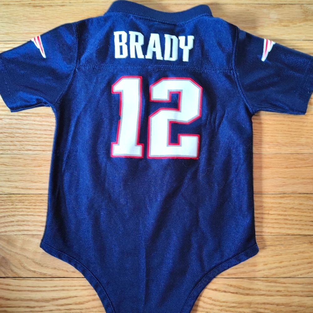 NFL Patriots Brady Jersey Onsie